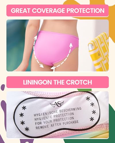 Image of Angel season Girls Swimsuit Bikini Set Two Piece Tankini Bathing Suit Teens High Waisted Beach Swimwear Cute Size 7-14