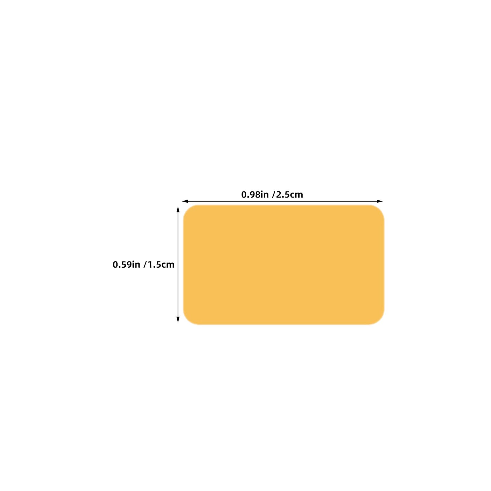 8 Pezzi Etichette Adesive Rettangolari Colorate Autoadesive 1"x0,6" per Ufficio Scuola e Casa, Etichette per Contenitori di Stoccaggio Rimovibili Codifica a Colori