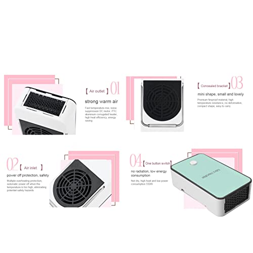 Calefactor Eléctrico Mini Cerámico 110V Compacto miniatura 6