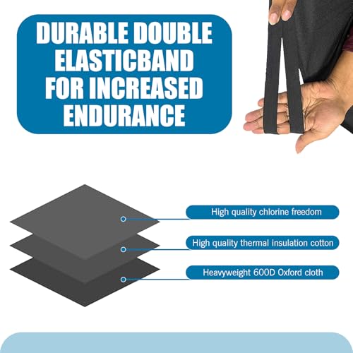 Image of 1 PC Car Windshield Cover, 70.9 inch / 180 cm x 47.2 inch / 120 cm Thickened Oxford Cloth Snow Cover, Anti-Freeze and Anti-Frost Car Protective Cover, Universal for Most Cars (Black)