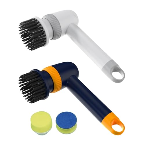 Handheld Spin Scrubber, Cordless Electric Cleaning Brush, Multi-part Kitchen & Bathroom Scrubber, Shower, Dish, Sink & Pan Cleaner, Abs Material, 5.12 X 8.94in - Image 9