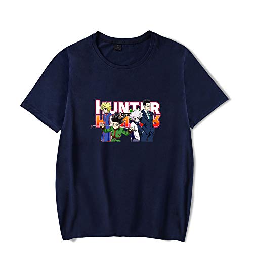ZXSSJLJDG Unisex Manga Corta Hunter x Hunter Gon Hisoka Anime Personajes Printed T-Shirt Summer O Cuello Patrón de Divertidos Dibujos Cosplay Animados Couple Suelta Harajuku Streetwear T-Shirt Top Cover