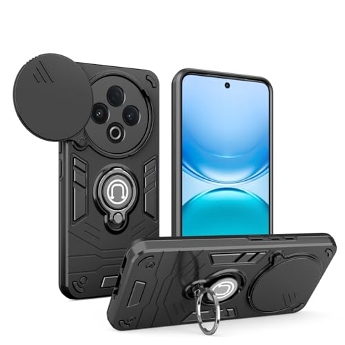For vivo Y500 5G Case with Kickstand & Slide Camera Cover, Shockproof Military-Grade Case Rugged Protective Cover for vivo y500 