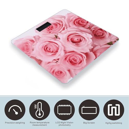 Báscula digital para peso corporal Pink Fresh Roses miniatura 3