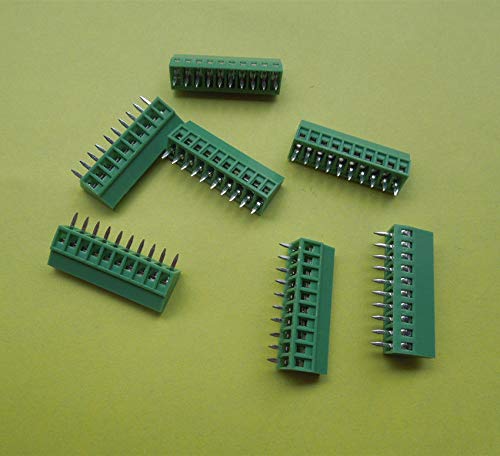 Bloque de terminales a tornillo de 10 pines para placas PCB con paso de 2,54 mm 4