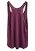 Blonde Peacock Women's Lotus Tank-Medium-Cranberry