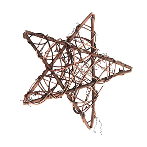 2St Rattan-Handwerk Weihnachtswanddekoration Weinrebenkränze zum...