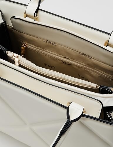 Image of Lavie Luxe Women's Quare25 Medium Debossed Satchel Handbag for Women | Satchel Bag for Work | Ladies purse | Stylish Shoulder Bag | Gift for Women