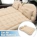 A ABSOPRO Car Air Mattress Camping Mattress Comfortable Backseat Bed Mat Air Bed for Napping Travel Beige