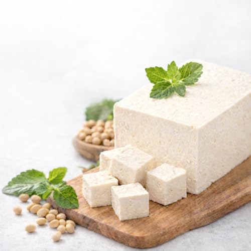 Fresh Firm Tofu 500g High Protein No Cholesterol Low Fat Rich in Calcium UAE