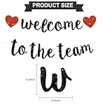 BEISHIDA Black Welcome to The Team Banner,NO DIY,Office Party Decorations for New Teacher Employee Coworker Staff Colleague Team Member - Image 2