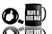 Funny Coffee Mugs Have a Nice Day Coffee Mug Middle Finger Funny Coffee Cup 11oz 100% Ceramic Mug , Black