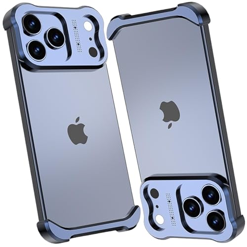 t[X ^op[P[X iPhone 17 Pro Max/17 Pro/17 Air/17 p, A~XtBbgJo[, ϏՌGAobOpی, MfUC y(Blue,17)
