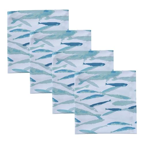 Servilletas de tela cuadradas azules pack de 4 miniatura 1