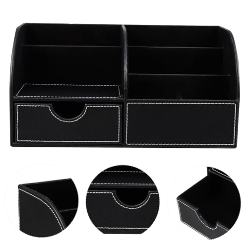 Porte stylo cuir PU multifonction avec compartiments de rangement - 8