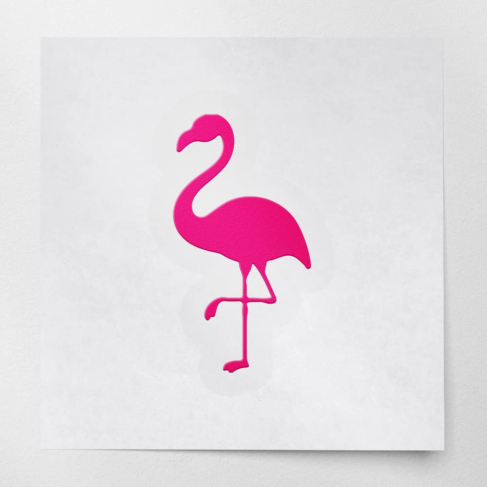 2 Pcs - Decal Stickers of Flamingo Silhouette 3 (Pink) Premium Waterproof Vinyl Decal Stickers for Laptop Phone Accessory Helmet Car Window Mug Tuber