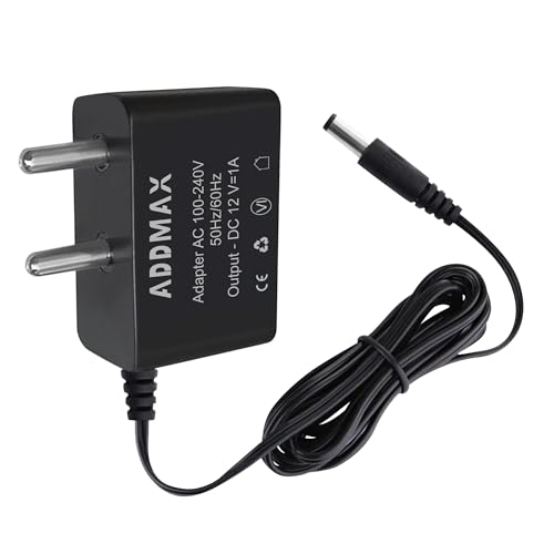 Image of ADDMAX 12V 1A DC Power Adapter | SMPS Power Supply | AC 100-240V to DC 12 Volt 1 Amp Converter | Compatible with CCTV Camera, LCD Monitor, Router, Set Top Box, LED Strip, TV Box