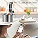 Sous Vide Cooker with APP Control,1100W Precision Sous Vide Machine with Digital Touch Screen,Ultra-quiet Immersion Circulator with Recipe and Timer for Beginners Home Chefs