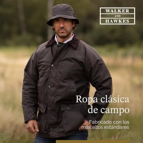 Chaqueta acolchada para hombre de abrigo encerado ideal para cazar estilo campiña inglesa 5