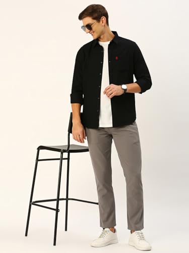 Image of Thomas Scott Men Classic Slim Fit Cotton Casual Full Sleeves Shirt