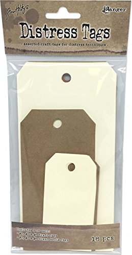 Tim Holtz - Ranger Mixed Media Tags Assortiment, Papier, 3 Elk van #2, 5 & #8, One Size