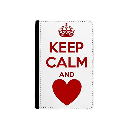 Étui portefeuille de voyage rouge Keep Calm protège-passeport et organiseur de cartes