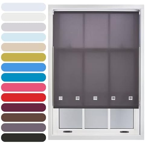 FURNISHED Dark Grey Daylight Kitchen Blinds Cover