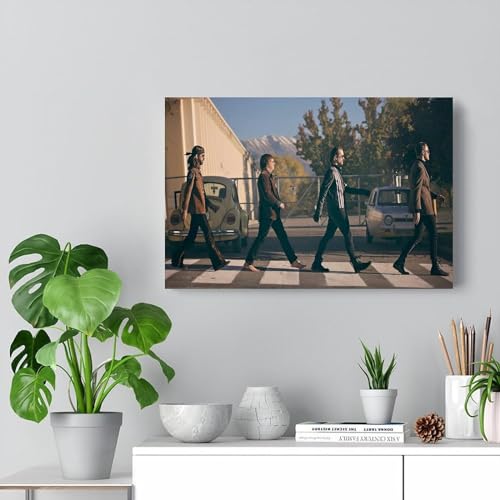 REOTTO Poster décoratif sur toile Dragons contre les Beatles – Impression d’art moderne pour chambre à coucher – 60 x 90 cm - Les Beatles, Paul McCartney, John Lennon, RIngo Starr, George Harrison REOTTO Poster décoratif sur toile Dragons contre les Beatles - Impression d'art moderne pour chambre à coucher - 60 x 90 cm – Image 8