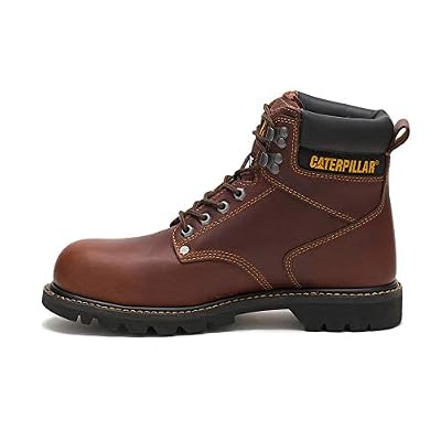 Caterpillar Men's Second Shift Steel Toe Work Boot, Tan, 9.5 W US