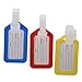 Produktbild Ogquaton DIY Gepäckanhänger Kunststoff Etiketten Koffer Etiketten Rucksack Taschen Gepäck Mark Tag 3 Pcs Rot Gelb Blau