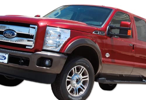 Hk5 Chrome Housing Clear Lens Headlight 2 Pieces Compatible With 2011-2016 Ford F250 F350 F450 F550 Super Duty, 2012 2013 2014 2015 (Clear Reflector) #TOP3