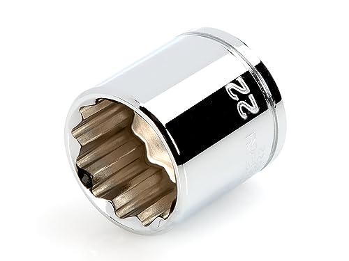 Image of TEKTON 3 /8 Inch Drive x 22 mm Shallow 12-Point Socket | SHD12322