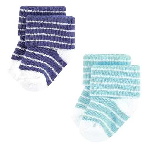 Image of Hudson Baby Baby 8-pack Cotton Rich Newborn and Terry Socks