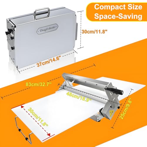 Máquina para laminar masa regulable Model-300 con espátula plegable 6