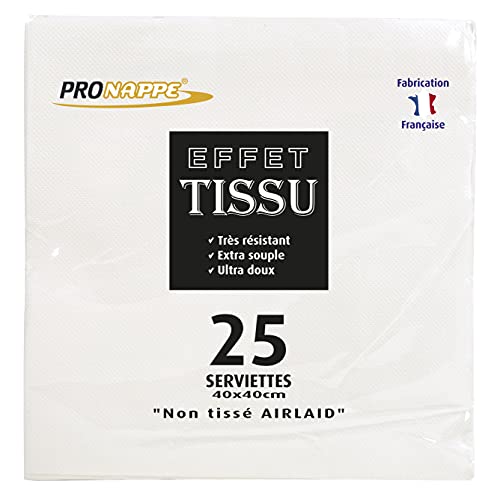 Pro Nappe Serviette, Blanc, 40x40CM Cover