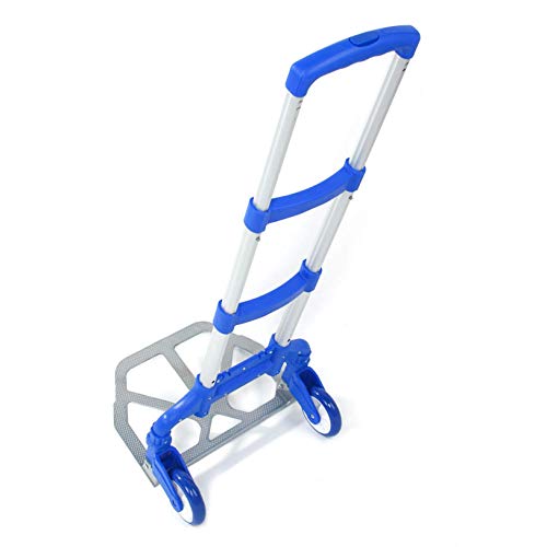 Carretilla portátil plegable aluminio azul miniatura 5