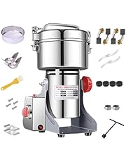 1000g Electric Grain Grinder Spice Grain Mill Stainless Steel 30s 25000RPM High Speedy Grinding with Overload Protection&amp; 5min Timer Mill for Dry Spice Herbs/Nut/Coffee
