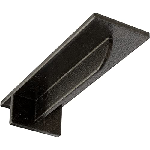 3" W x 10" D x 2" H Heaton Hidden Support Steel Bracket w/ 6" Support Depth, Antiqued Warm Silver