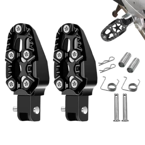 Repose-pieds antidérapants en aluminium pour moto de trail et loisirs
