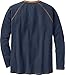 Legendary Whitetails Men's Long Sleeve Henley Shirt Button Up Casual Fit 100% Cotton, Navy, Large