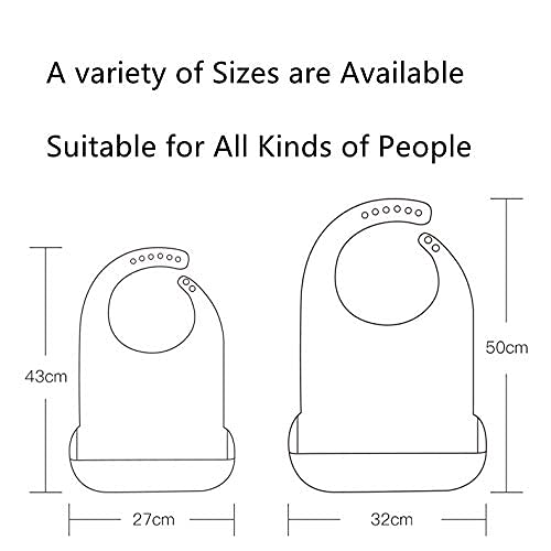 Silicone Bib,Adjustable,Full Silicone Waterproof,No Clean For Babies,Children #TOP5