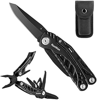 Folding Pocket Knife RocWon 11 in 1 Multitool Tactical knife Multi tool Gifts