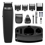 WAHL GroomEase Battery Operated Men Multigroomer, Three Interchangeable Heads, Four Attachment Combs, 90 Minutes of Continuous Use, Ideal for Gym and Travel