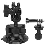 Mtlavishness ABS Car Suction Mount Automobile Data Recorder Suction Stand for OSMO Action OSMO Easy to Install and Operate Double Ball Structure 360 Degree Adjustment High