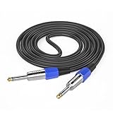 MOIDHSAG 6 35 mm a 6 35 mm cable chapado en oro 6 35 mm (1/4 pulgadas)...