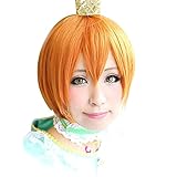 LCNING Rin Hoshizora Cosplay Wig LoveLive! Love Live Costume Play Adult Wigs Halloween Anime Hair
