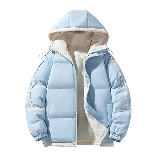 Doudoune pour homme avec capuche veste matelassée thermique noire