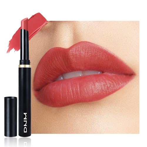 Image of evpct Crimson Red Velvet Matte Lipstick, High Pigmented Slim Lipstick Long Lasting Waterproof for Women, Velvet Silky Lip Stick Stain Color Makeup Blendable 24 Hours Original Makeup Labiales, 898#