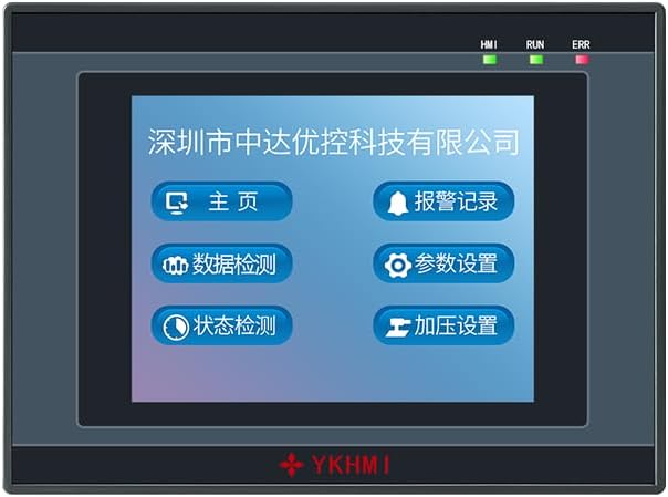 3.8 Inch PLC HMI All in One Integrated Programmable Logic Controller, 10 Input 7 Relay Output, 2 High-Speed Pulse 100KHz for Sevor or Stepper, 2 100Khz Input for Encoder (17MR-FE380-FX-A)