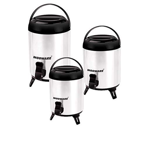 Image of MODWARE Kanter Stainless Steel Insulated Water JUG 3LTR(Silver) Stainless Steel Insulated